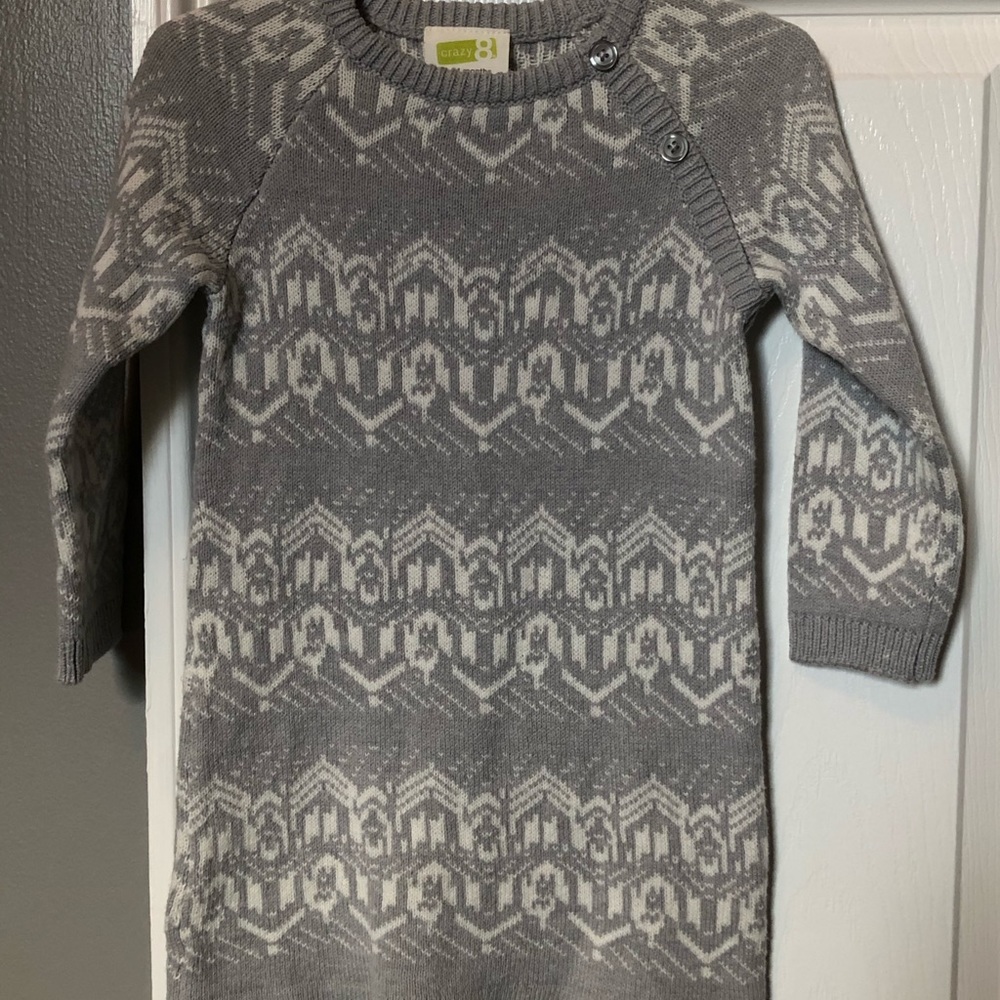 NWT Cute Crazy 8 sweater dress 18-24 months